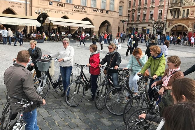 3-hour Complete Prague Bike Tour - Obecní dům, powder tower area, and where the city walls once stood