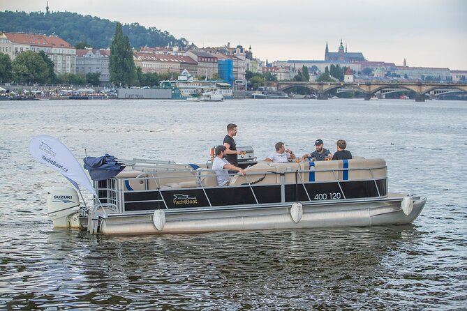 3 Hours Prague Private Boat Cruise Beer or Prosecco Unlimited - Prague Castle from the river: the view you came for