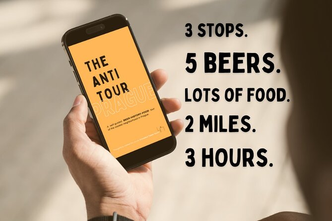 Anti Tour Prague - Self Guided Beer and Food Tour - Logistics that matter: mobile ticket, English notes, and a start time at noon