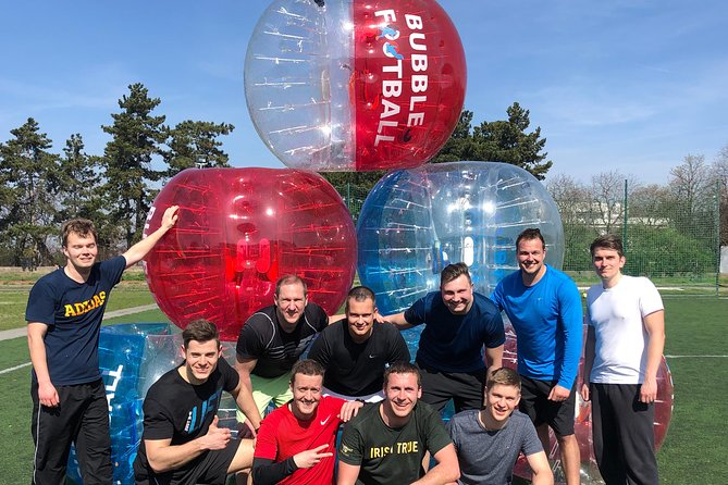Bubble football - How the games run: referee control, refreshments, and photo moments