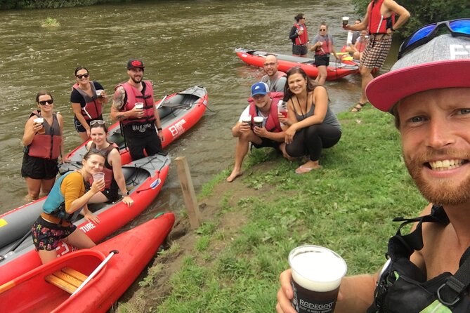 Easy Canoe Mission to the Sazava River from Prague Day Trip - Lunch and beer by the river: the break that makes the day feel easy