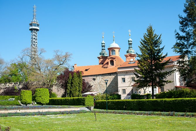 FAT TIRE E-BIKE GREAT TOUR - river, parks & panoramic views tour - Prague Castle main gate and Cernin Palace: power centers and real streets