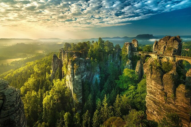 From Prague: Bohemian & Saxon Switzerland Small-Group Hike - Stop 1: Bastei Bridge and the Elbe Canyon views that feel unreal