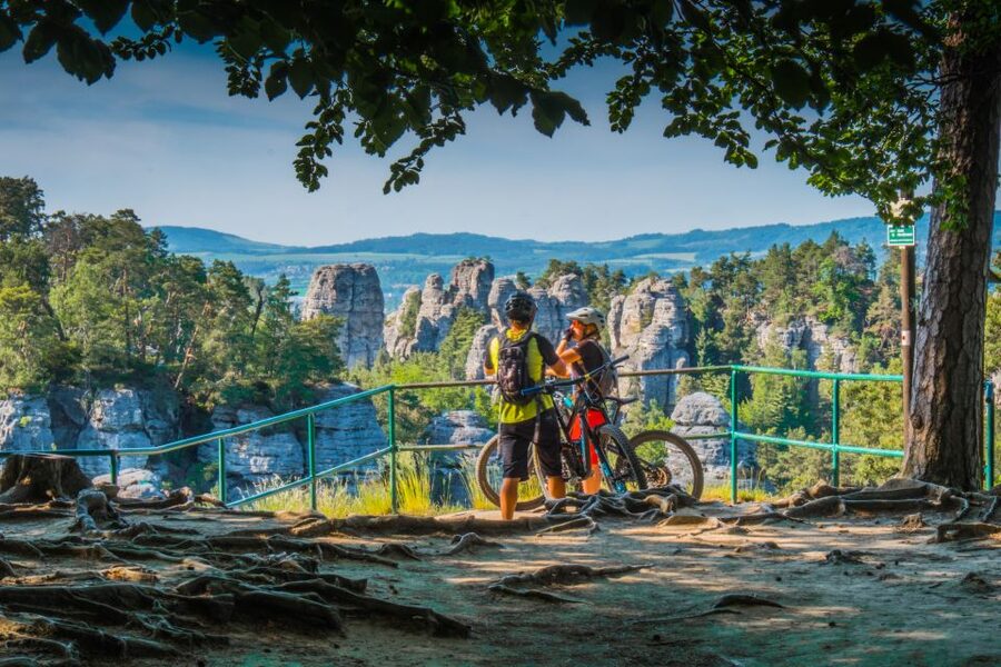 From Prague: E-Mountain Biking Trip to the Bohemian Paradise - The sandstone tower gorge: where you can literally see geology