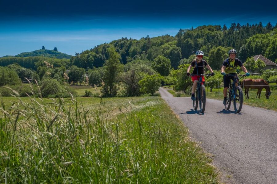 From Prague: E-Mountain Biking Trip to the Bohemian Paradise - Two medieval castles to close the loop on sandstone cliffs