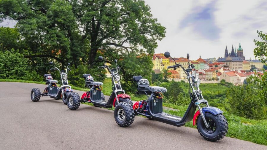 Grand City Tour on Electric Trike in Prague - Live Guided - Meeting at Štěpánská 55, then the 10-minute training that matters