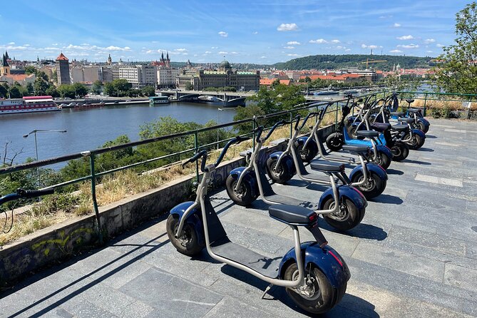 Guided sightseeing e-scooter tour of Prague: 2 hours - Hanavsky Pavilion and Chotek Gardens, where photos actually make sense