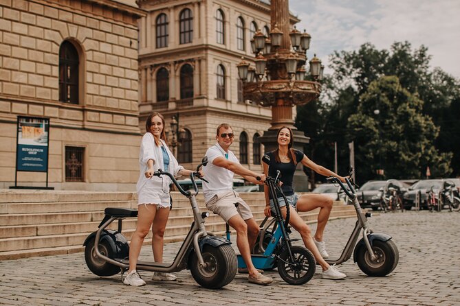 Guided sightseeing e-scooter tour of Prague: 2 hours - Prague Castle from the outside, plus Strahovský Klášter for serious architecture vibes