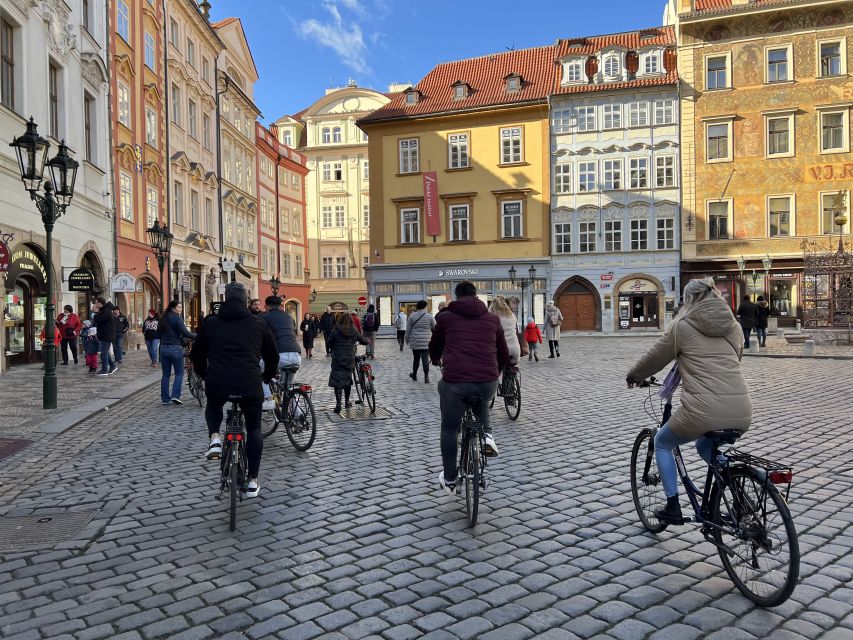 Hidden Prague Bike Tour - Arriving at Vyšehrad by bike: Cathedral first, then the national cemetery