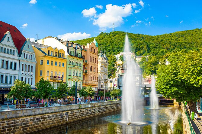 Karlovy Vary All-Inclusive from Prague: Springs, Views & Culture - Spring tasting in Karlovy Vary’s colonnades and spa streets