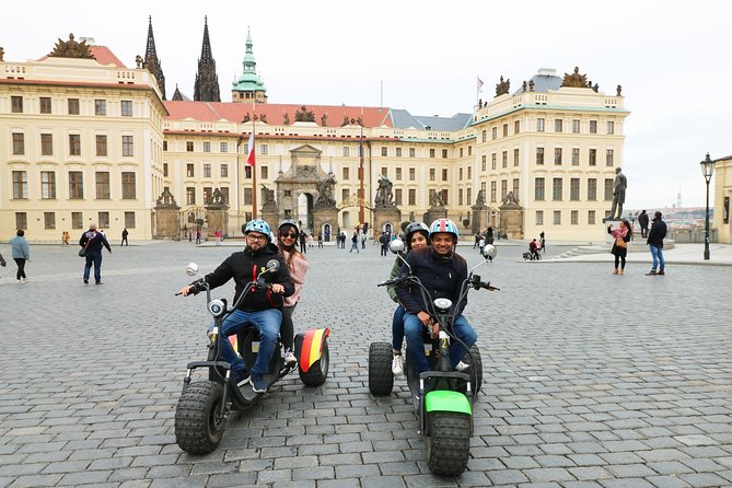 Live-Guided ️Trike-Harley️ Viewpoints tour of Prague - Meeting at Maltezske Square, Plus Free Tea or Coffee