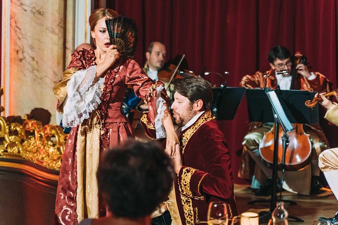 Mozart Concert and Dinner in Prague - Seating Options: 8-seaters, Tables for Two, and Balcony Views