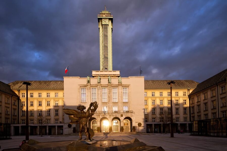Ostrava: Entrance to the viewing tower of the new town hall - Ostrava’s Highest Town Hall Tower, Built for Wide Views