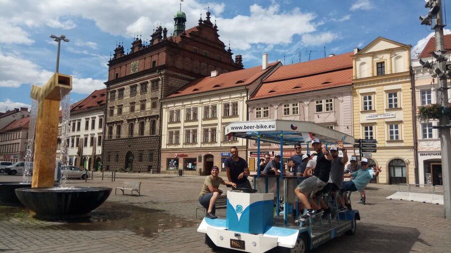 Pilsen: 1.5-Hour Beer Bike with Unlimited Beer - Sightseeing moments and what your guide actually does