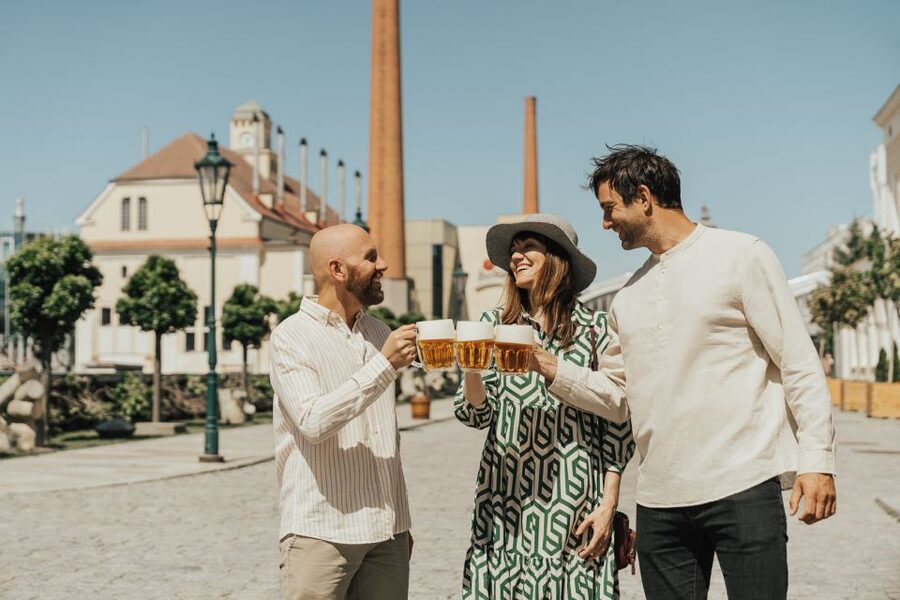 Pilsen: Pilsner Urquell Brewery Tour with Beer Tasting - Historic cellars, chilly air, and the big finish: unfiltered pilsner