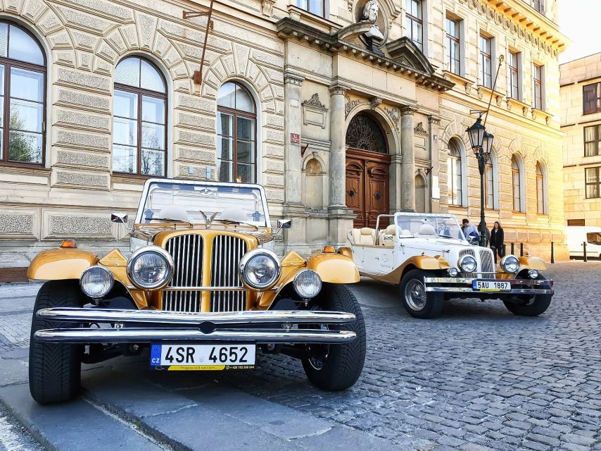 Prague: 1.5-Hour Vintage Car Tour - Heated, open-air viewing with blankets, plus a roof if the weather turns