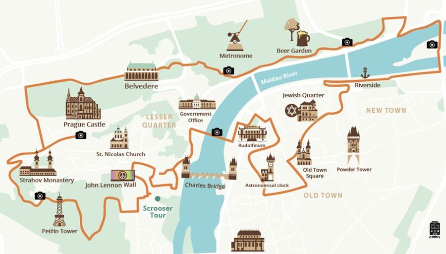 Prague: 10 Must-See Landmarks & Viewpoints on E-Bike Tour - Letná Park Viewpoints and the Giant Metronome Photo Moment