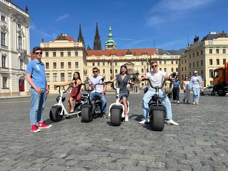Prague: 3-Hour Fat Tire E-Scooter Tour - Meeting at Hotel Grandior, and how pickup works for private tours