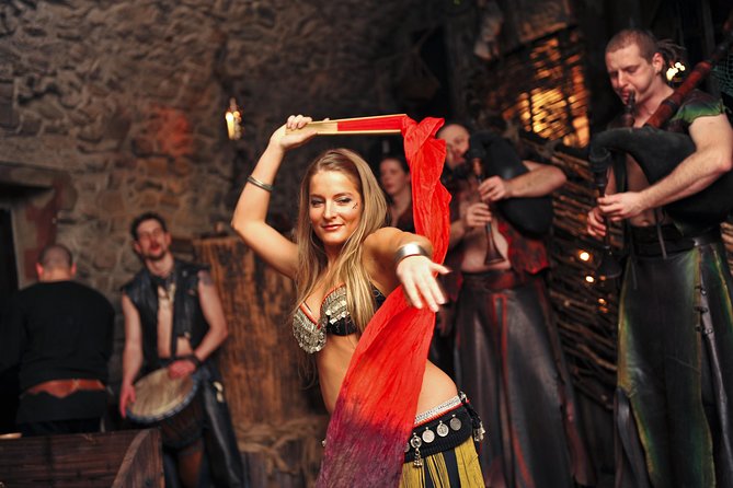 Prague 5 Courses Medieval Dinner and Live Performances - What dinner feels like: candlelight timing, communal tables, and portions