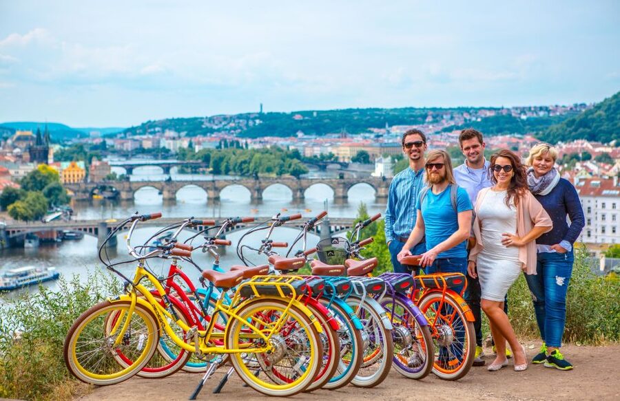 Prague: 7 Best Viewpoints of Prague E-Bike Tour - Lesser Town, the Jewish Quarter Route, Lennon Wall, and Kampa Island