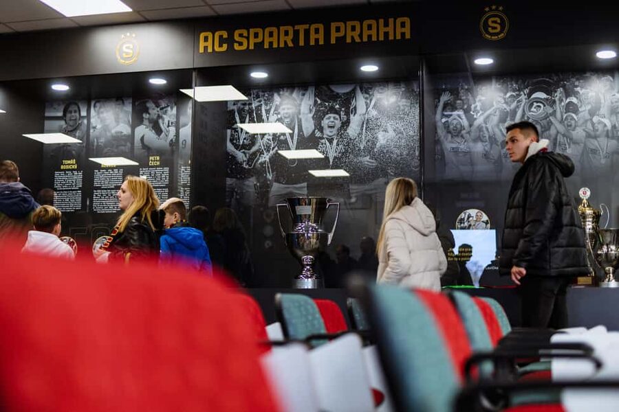 Prague: AC Sparta Praha Stadium Tour - Seating from the press area and walking the stadium like the players