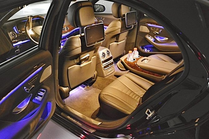 Prague airport luxury transfer by a Mercedes Benz S class - The Ride Into Prague City Center, with Brief Sight Cues