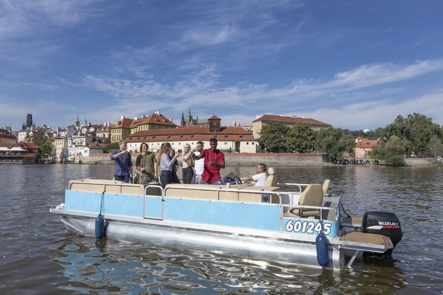 Prague: Beer Boat Tour - The 1-hour river route: Charles Bridge, National Theatre, Kampa Island, and the castle complex