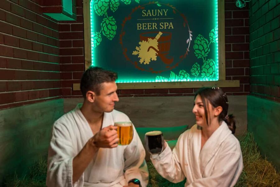 Prague: Beer Spa Experience with Unlimited Beer and Sauna - The Beer Bath Setup: Ceramic Purity and Real Czech Beer
