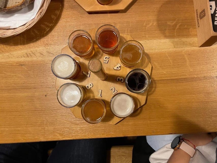 Prague: Beer Tasting and Brewery Tour - The First Beer Stop at Pivovarský dům Benedict: Your 8-Beer Taste Test