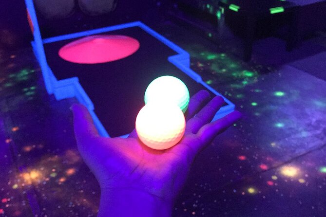 Prague Black Light Mini Golf Admission Ticket - The Extra Games Make It Feel Like More Than One Activity