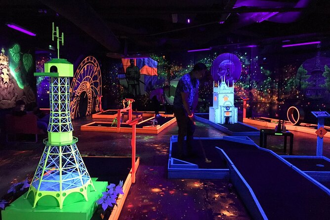 Prague Black Light Mini Golf Admission Ticket - What the Experience Feels Like at the 1:00 pm Start