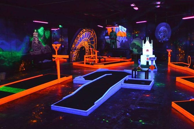 Prague Black Light Mini Golf and Games with free Drinks - Prague Black Light Mini Golf, UV art, and two free drinks