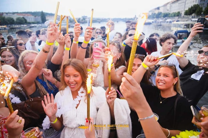 Prague : Boat Party with Afterparty at EPIC - The Cruise Route: Charles Bridge and Prague Castle, Done in a Smart Way