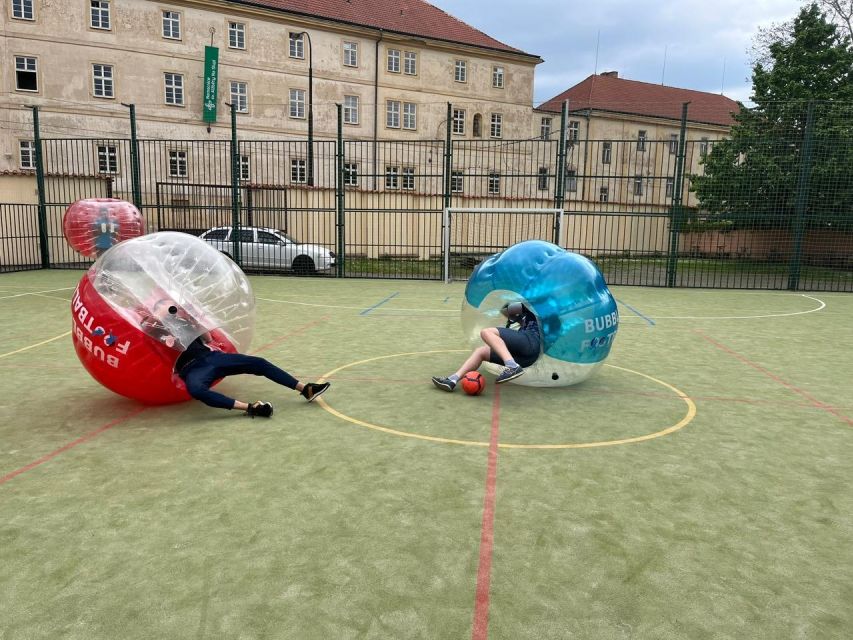 Prague: Bubbles football in city centre of Prague - What to wear and what not to bring