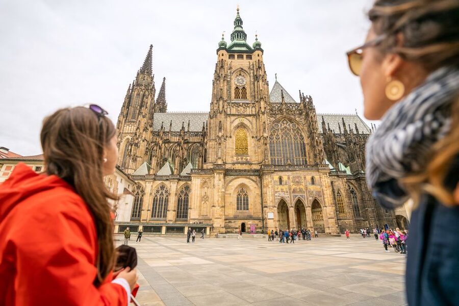 Prague: Castle Tour with Local Guide and Entry Ticket - St. Vitus Cathedral: stained glass, tombs, and the last judgment