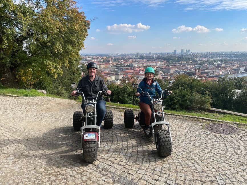 Prague: Castle Viewpoints & Charles Bridge Trike Tour - Letná Park Viewpoints and the Prague Giant Metronome Moment