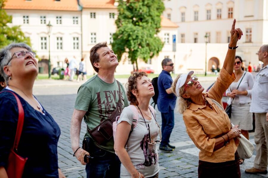 Prague City 3-Hour Tour with Changing of the Guard - Lobkowicz Palace coffee break, then down toward Malostranske Square