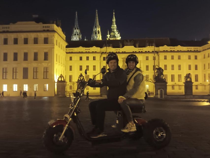 Prague City sightseeing in Night Trike Tour - From Štěpánská 55 to a Smooth Start With Training