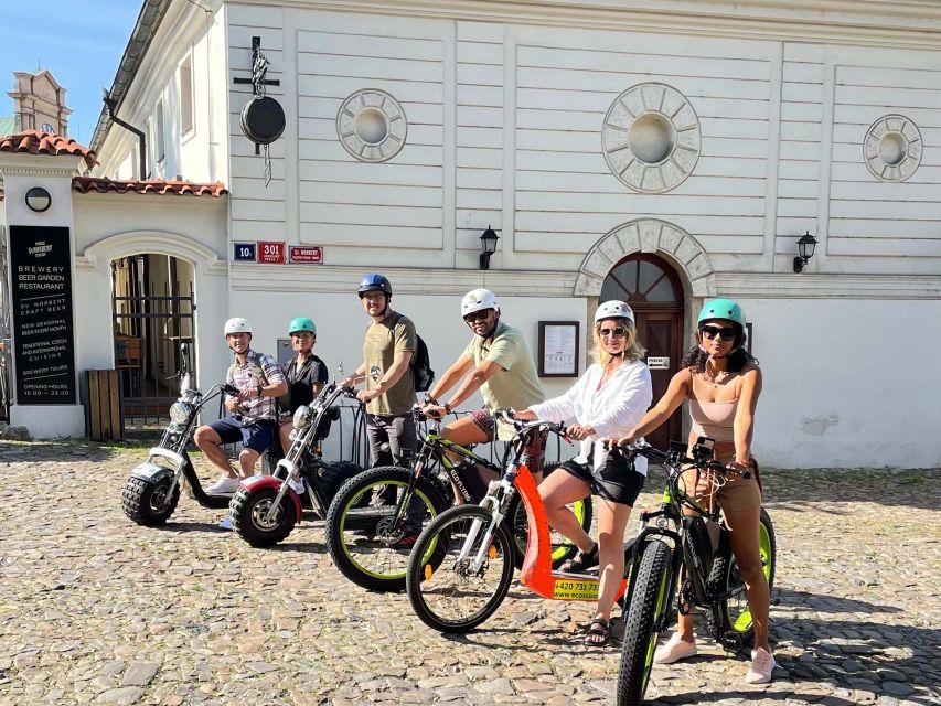 Prague: City Viewpoints Tour by Electric Fat Bike - Petrin Tower on Petrin Hill, Red Roofs From Above