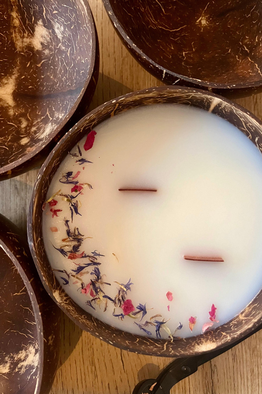 Prague: Coconut Candle Workshop - Coconut Shell Candle Making at Cat on the Moon in Central Bohemia