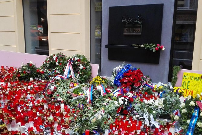 Prague Communism tour with visit of Communism museum - Wenceslas Square stop, where politics felt public