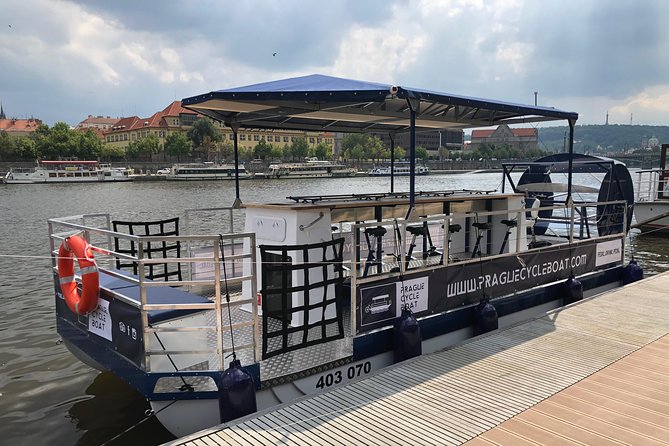 Prague Cycle Boat - The Swimming Beer Bike - Stop 1: Vltava Beach, pedaling time, and the party gets moving