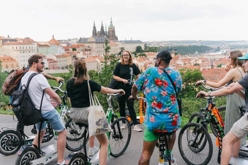 Prague: E-Scooter Grand City & Panoramas Small-Group Tour - Charles Bridge Start, Training, and How the Riding Portion Works