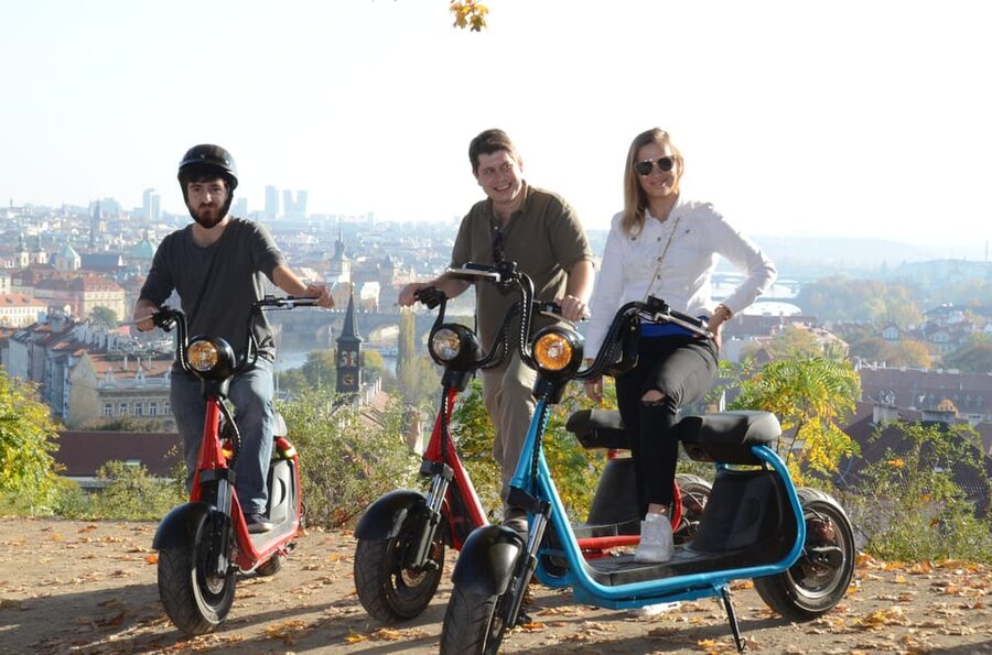Prague Electric Scooter and eBike Grand Tour - Lennon Wall and Lesser Town: The Tour’s Photogenic Warm-Up