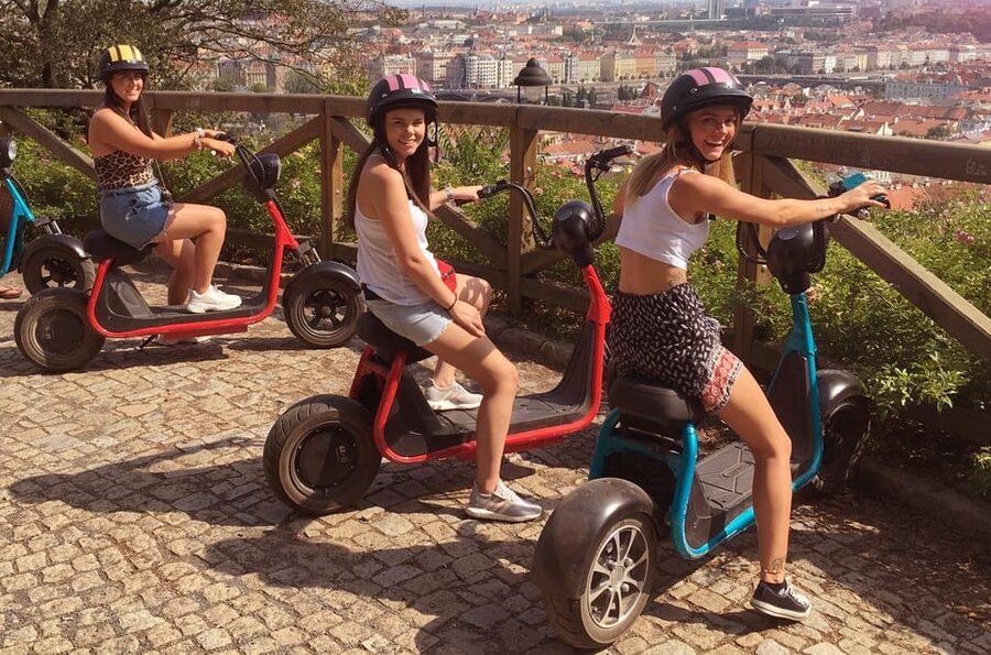 Prague Electric Scooter and eBike Grand Tour - The Core Sights: Prague Castle, Charles Bridge, and Old Town Square