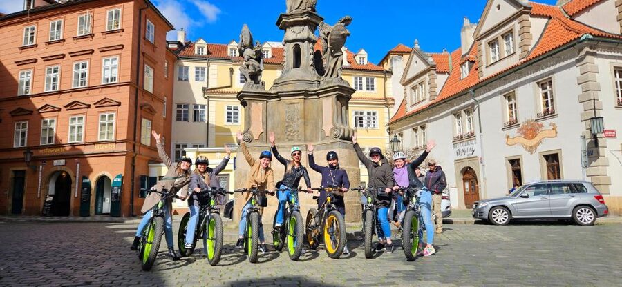 Prague: Electric Scooter & Cruiser Fat eBike Rental - Starting near Charles Bridge in Lesser Town, with a quick training session