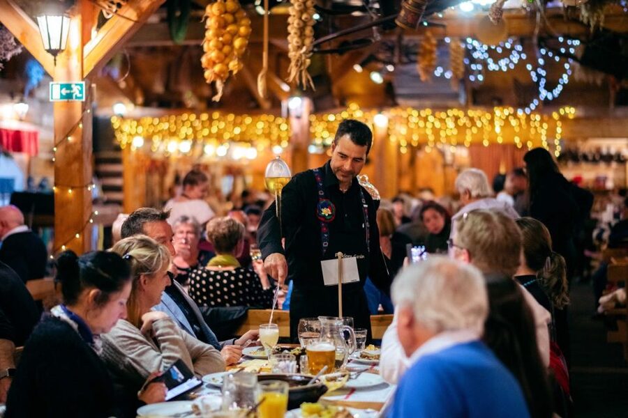 Prague: Evening Folklore Garden Party with Traditional Menu - The open bar: unlimited Czech beer, house wine, and soft drinks