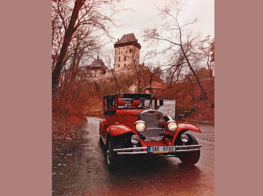 Prague: Fairytale Karlstejn Castle in Retro-Style Car - Walking Karlštejn’s Walls and Courtyards, Without Feeling Lost