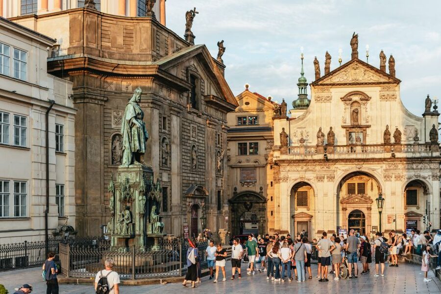 Prague: Ghost Walking Tour Where Legends Come To Life - Clementinum and Mariánské náměstí: Walking Through Old Corners