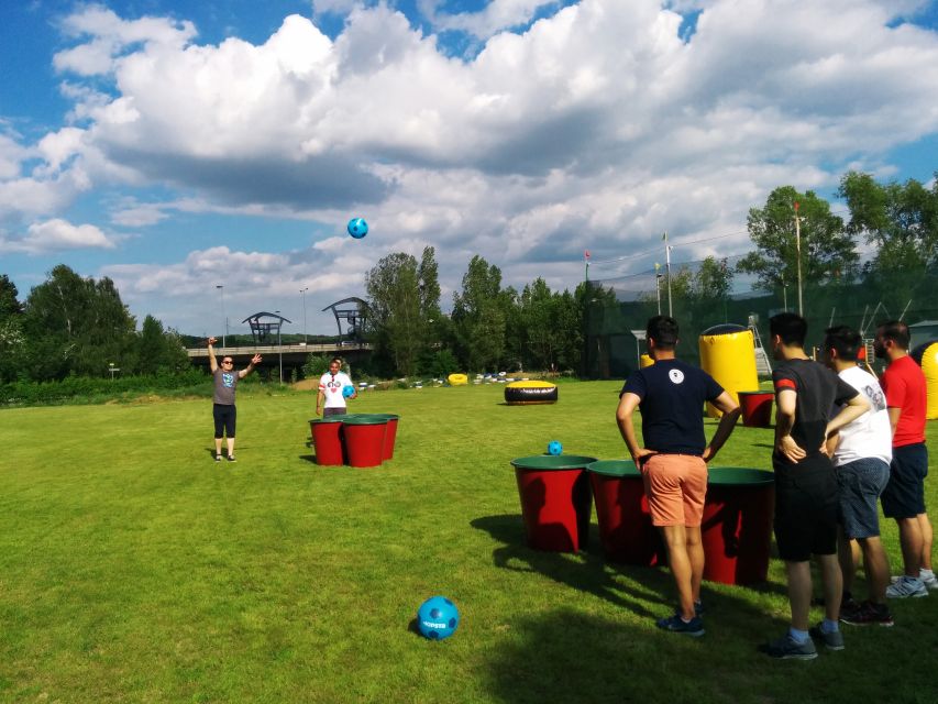 Prague : Giant Foot Darts and Giant Beer Pong Game - Your private bus ride in Prague: pickup zones and smooth drop-off